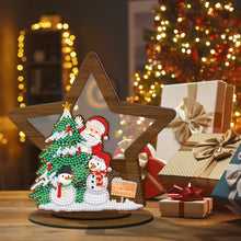 Load image into Gallery viewer, Wooden Christmas Ornament Single-Sided Special Shaped Crystal Bright Diamond
