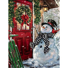 Load image into Gallery viewer, Diamond Painting - Full Round - Christmas snowman (40*50CM)
