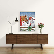 Load image into Gallery viewer, Diamond Painting - Full Round - christmas horse (30*40CM)
