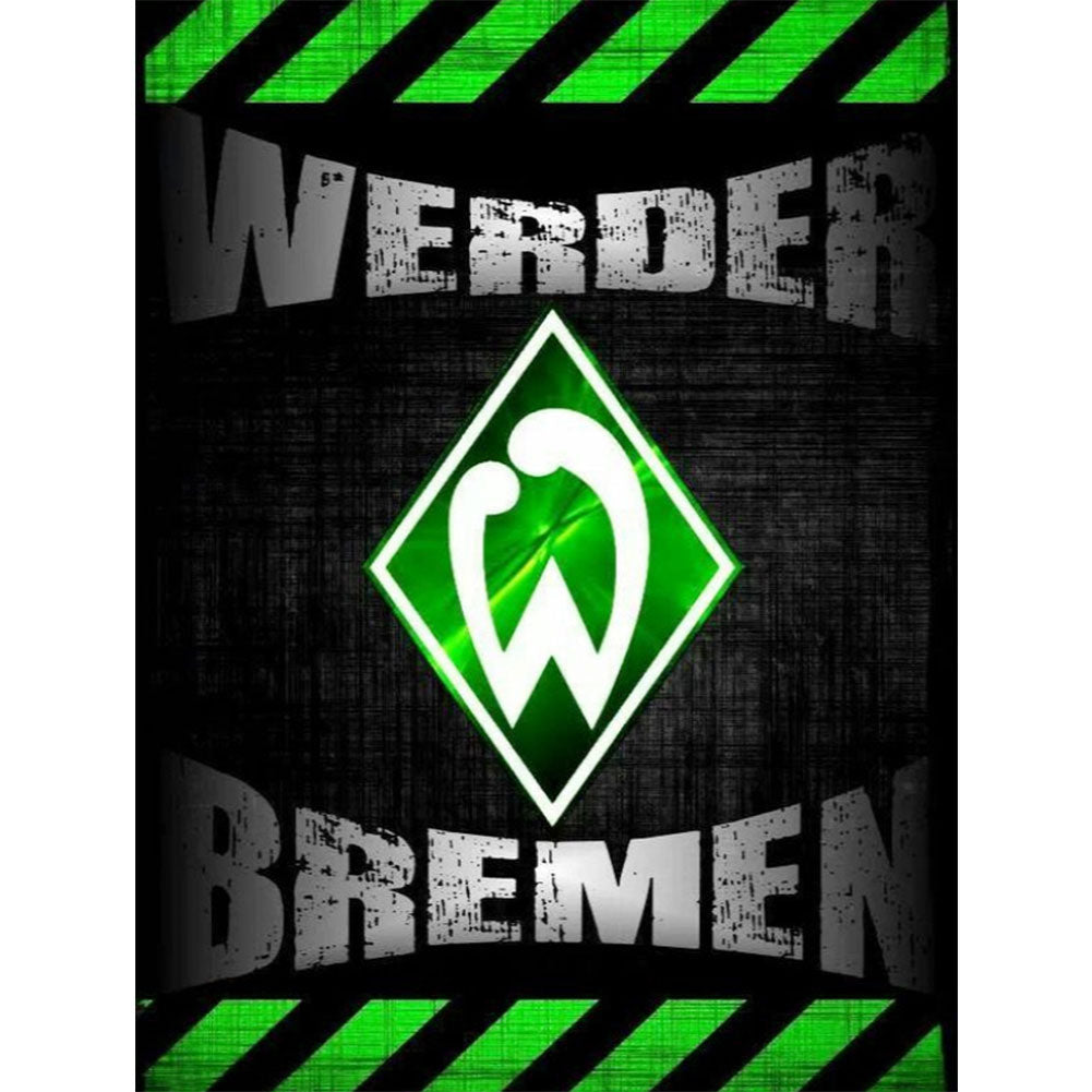 Diamond Painting - Full Round - Werder Bremen football club logo (30*40CM)