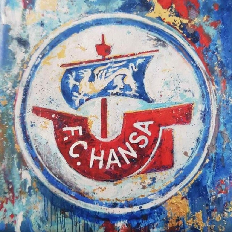 Diamond Painting - Full Round - Hansa Rostock football team logo (40*40CM)