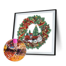 Load image into Gallery viewer, Diamond Painting - Partial Special Shaped - christmas wreath (30*30CM)
