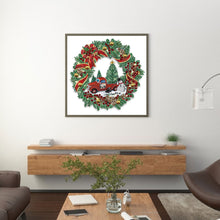 Load image into Gallery viewer, Diamond Painting - Partial Special Shaped - christmas wreath (30*30CM)
