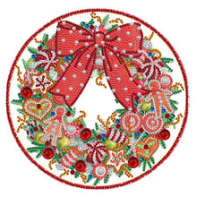 Load image into Gallery viewer, Diamond Painting - Partial Special Shaped - christmas wreath (30*30CM)
