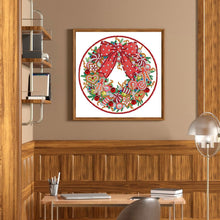 Load image into Gallery viewer, Diamond Painting - Partial Special Shaped - christmas wreath (30*30CM)
