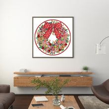 Load image into Gallery viewer, Diamond Painting - Partial Special Shaped - christmas wreath (30*30CM)

