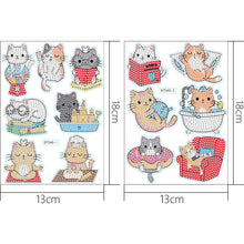 Load image into Gallery viewer, 2pcs Craft Stickers Crafts Art Creative Cute Greeting Card for Childer Toy Gifts
