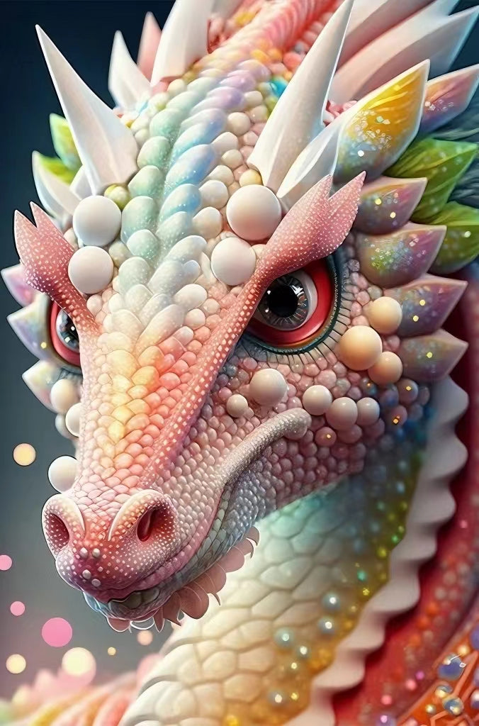 AB Diamond Painting - Full Round - Colorful Dragon (40*60cm)