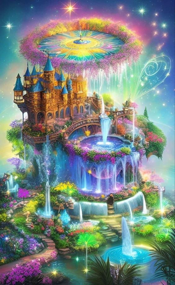 AB Diamond Painting - Full Round - Colorful Castle (40*65CM)