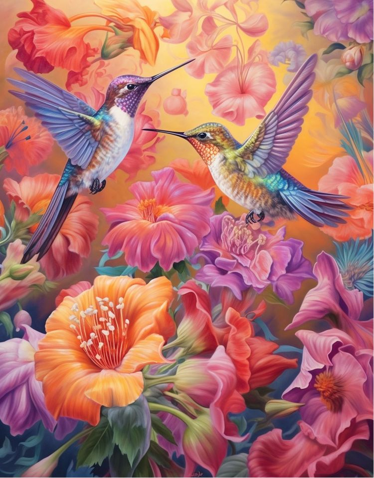 AB Diamond Painting - Full Round - Bird (40*50CM)