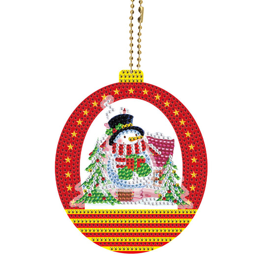 5D Xmas Ornament Double-sided DIY Handmade Rhinestone Party Props (CB044)