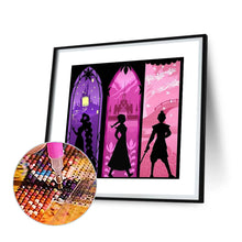 Load image into Gallery viewer, Diamond Painting - Full Round - disney princess silhouette (30*30CM)
