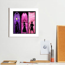 Load image into Gallery viewer, Diamond Painting - Full Round - disney princess silhouette (30*30CM)
