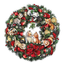Load image into Gallery viewer, Diamond Painting - Full Round - christmas wreath (30*30CM)
