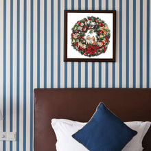 Load image into Gallery viewer, Diamond Painting - Full Round - christmas wreath (30*30CM)
