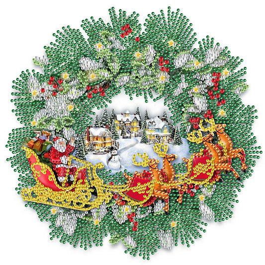 Diamond Painting - Partial Special Shaped - wreath (30*30CM)