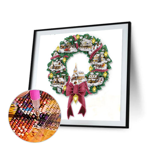 Diamond Painting - Partial Special Shaped - wreath (30*30CM)