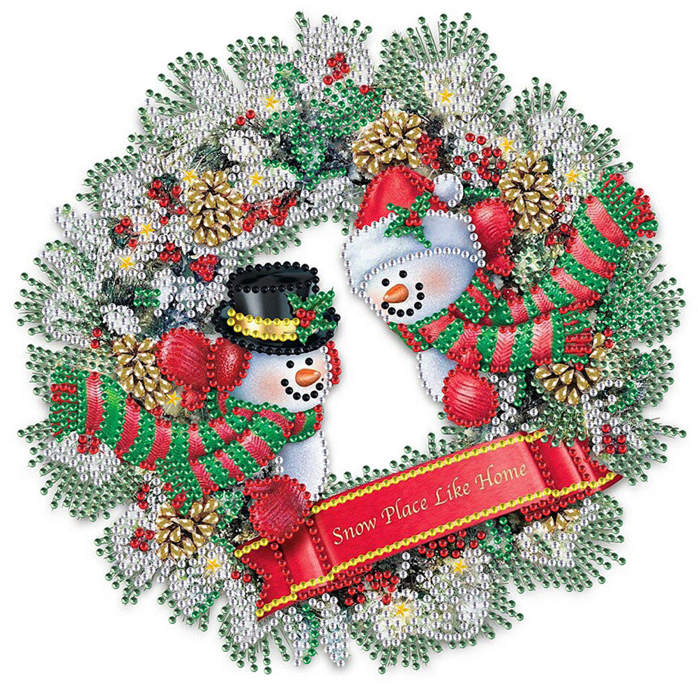 Diamond Painting - Partial Special Shaped - wreath (30*30CM)