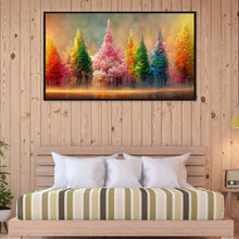 Load image into Gallery viewer, Diamond Painting - Full Round - painted trees (80*40CM)
