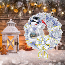 Load image into Gallery viewer, 25cm DIY Christmas Wreath Art Acylic Crystal Rhinestone Hanging Crafts (HH067)
