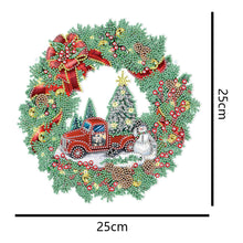 Load image into Gallery viewer, 25cm DIY Christmas Wreath Art Acylic Crystal Rhinestone Hanging Crafts (HH068)
