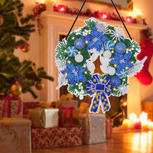 Load image into Gallery viewer, 25cm DIY Christmas Wreath Art Acylic Crystal Rhinestone Hanging Crafts (HH069)
