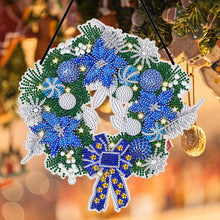 Load image into Gallery viewer, 25cm DIY Christmas Wreath Art Acylic Crystal Rhinestone Hanging Crafts (HH069)
