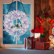 Load image into Gallery viewer, 25cm DIY Christmas Wreath Art Acylic Crystal Rhinestone Hanging Crafts (HH070)
