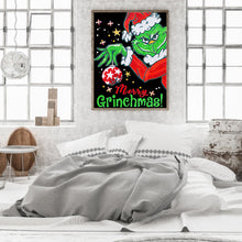 Load image into Gallery viewer, Diamond Painting - Partial Special Shaped - Christmas green monster (30*40CM)
