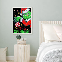 Load image into Gallery viewer, Diamond Painting - Partial Special Shaped - Christmas green monster (30*40CM)
