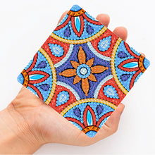 Load image into Gallery viewer, 6pcs/set Mandala Square Coaster Acrylic Water Cup Pad 5D DIY Room Decor (BD403)
