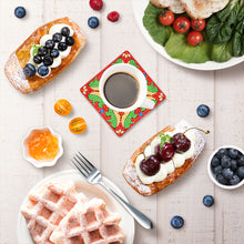 Load image into Gallery viewer, 6pcs/set Mandala Square Coaster Acrylic Water Cup Pad 5D DIY Room Decor (BD403)
