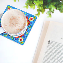 Load image into Gallery viewer, 6pcs/set Mandala Square Coaster Acrylic Water Cup Pad 5D DIY Room Decor (BD403)
