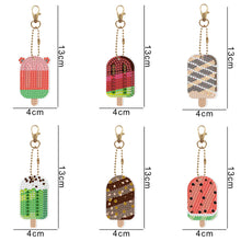 Load image into Gallery viewer, 6pcs/set Diamond Painting Keychains Acrylic DIY Key Chains Charm Crafts (YSK112)
