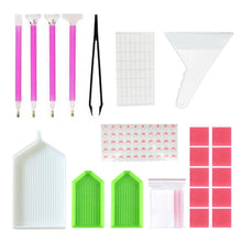 Load image into Gallery viewer, Diamond Painting Tools Set Tweezer Drill Pen Rhinestone Picture Tools Kit
