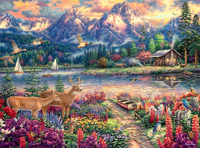 AB Diamond Painting - Full Round - Spring Mountain Majesty (40*50cm)