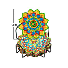 Load image into Gallery viewer, 6pcs/set Wooden Coaster Mandala Painting Coaster for Room Decoration (BD005)
