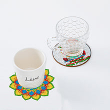 Load image into Gallery viewer, 6pcs/set Wooden Coaster Mandala Painting Coaster for Room Decoration (BD005)
