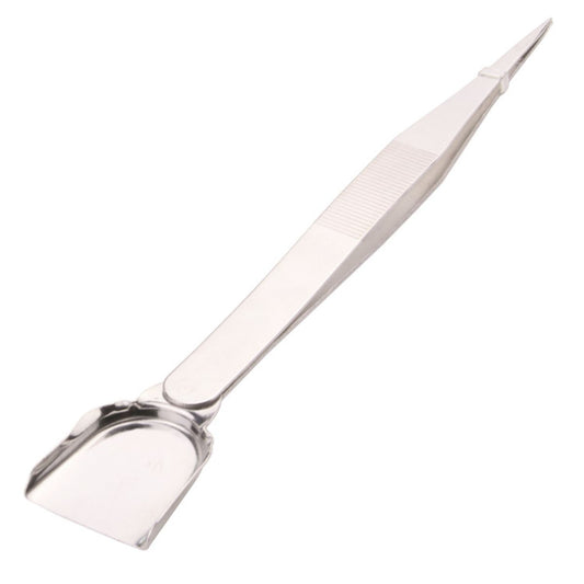 Stainless Steel Rhinestones Tweezers Handheld with Shovel for Craft Jewelry Tool