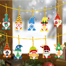 Load image into Gallery viewer, 10pcs Christmas Diamonds Key Chain Kit Special-shaped Drill PET Xmas Gnome Gifts
