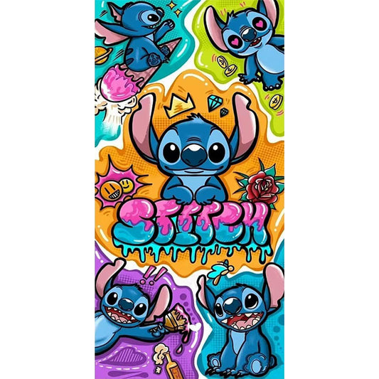 Diamond Painting - Full Round - Cartoon Stitch (40*80CM)