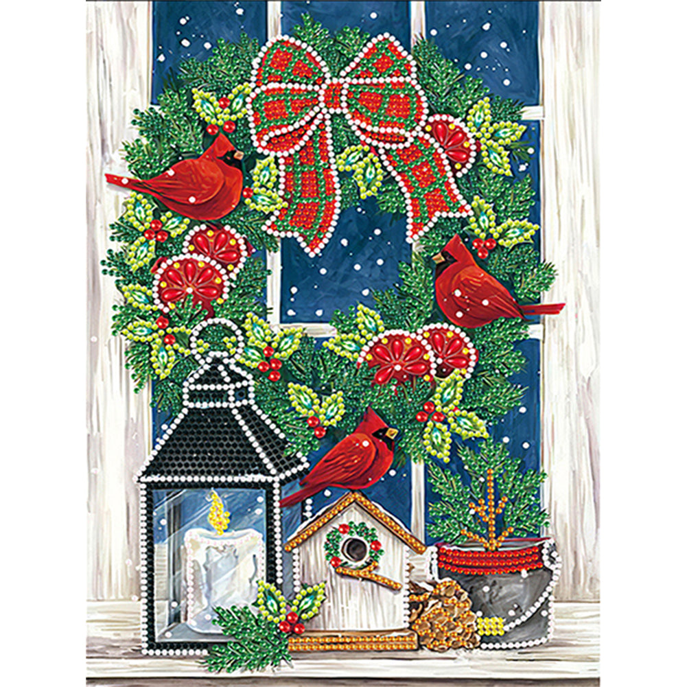 Diamond Painting - Partial Special Shaped - Christmas atmosphere (30*40CM)