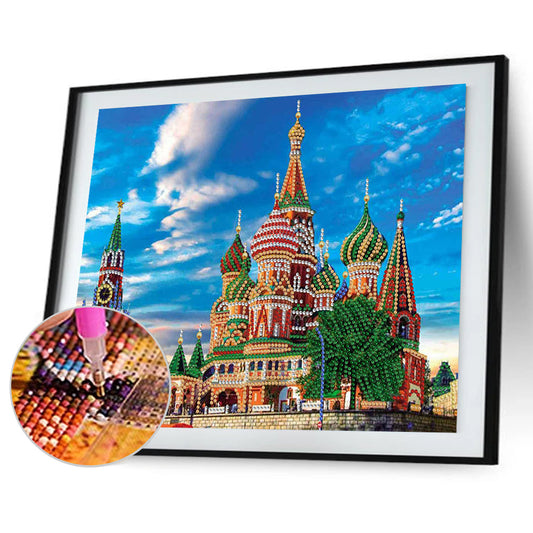 Diamond Painting - Partial Special Shaped - Basil's Ascension Cathedral (40*30CM)