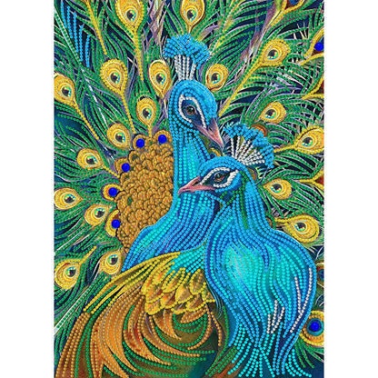 Diamond Painting - Partial Special Shaped - Peacock (30*40CM)