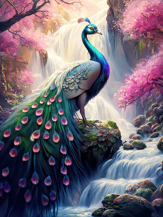 AB Diamond Painting - Full Round - Peacock (50*65cm)