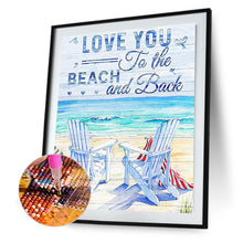 Load image into Gallery viewer, Diamond Painting - Full Round - beach chairs (30*40CM)
