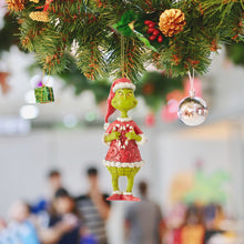Load image into Gallery viewer, Christmas Green Elf Doll Decoration Pendant Cartoon Hanging for Holiday Gift (D)
