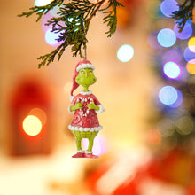 Load image into Gallery viewer, Christmas Green Elf Doll Decoration Pendant Cartoon Hanging for Holiday Gift (D)
