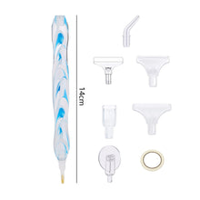 Load image into Gallery viewer, Corrugated Pattern Diamonds Painting Pen DIY Mosaic Pen Rotary Push for Kid Gift
