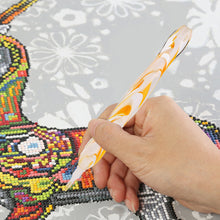 Load image into Gallery viewer, Corrugated Pattern Diamonds Painting Pen DIY Mosaic Pen Rotary Push for Kid Gift
